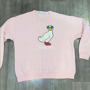 Vintage Basset-Walker crew neck pale pink